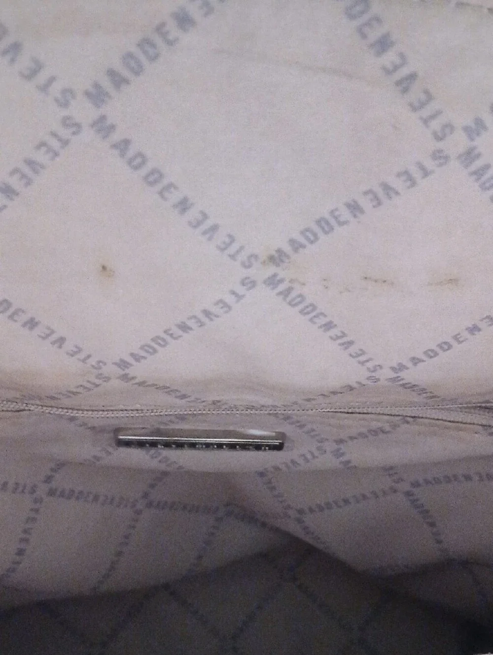 Steve Madden Blush Pink Embossed Signature Backpack